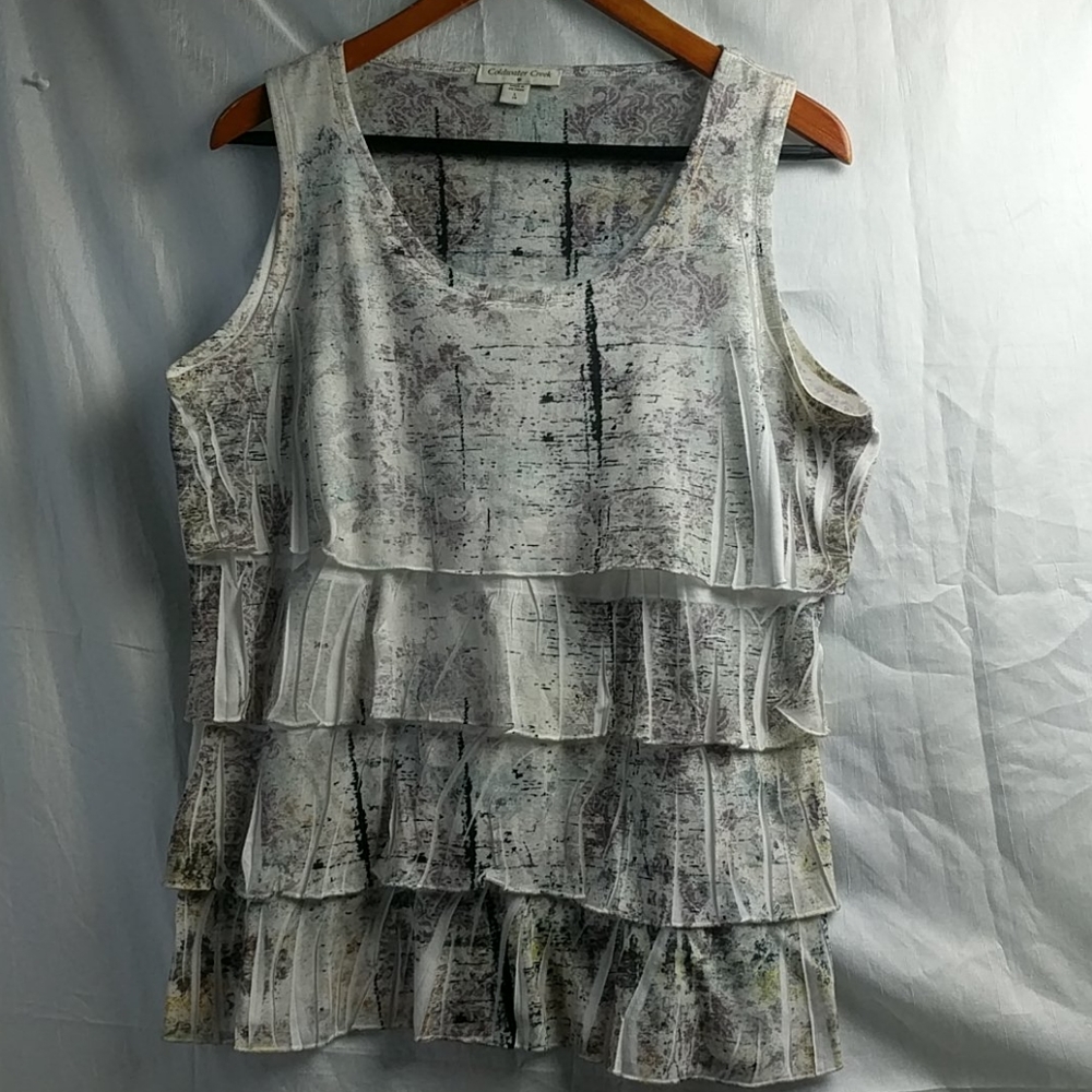 Coldwater Creek L / 14 Women Shirt Multicolored